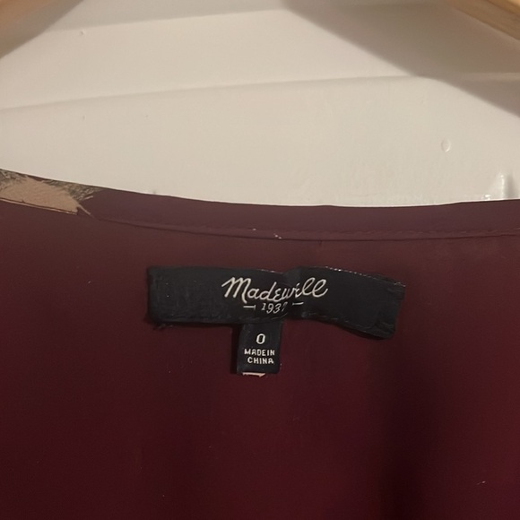 Madewell SILK Star Print Tulip Hem Dress 0 - Picture 6 of 10